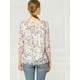 thumbnail image 5 of BluCasual De GaCon Estampado Floral De Man3/4 Con Volantes PaMujer Blanco XS, 5 of 6