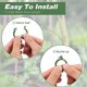 thumbnail image 3 of 150 Uds Clips para plantas Clips verdes para tomate y otras plantas de vid Clips de plástico para tomate para soporte enrejado de uva para clips de vegetales de vid Clips para pepino, 3 of 3