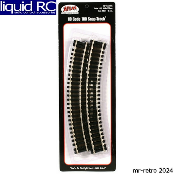 Atlas Trains 831 HO C100 15 Radius Curve (6)