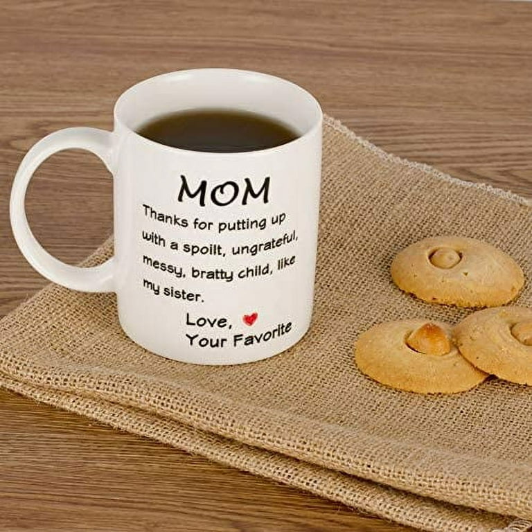 Mother's Day Gift idea For Mom - Funny Coffee Mug - Dear Mom Novelty T –  Tstars
