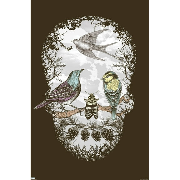 Rachel Caldwell - Nature's Skull Wall Poster, 14.725" x 22.375"