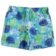 thumbnail image 3 of BCOOL 3-Pack Boys Swim Trunks Size 8, Quick Dry Swimming Shorts with Liner - Solid Blue, Tropical Print, 3 of 4