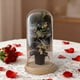 thumbnail image 1 of Ramo de Rosas Preservadas | Flores Artificiales Negras, Azules y Caqui con Guirnalda de Luces | Regalo Romántico Duradero y Sin Mantenimiento | Decoración para El Hogar y La Oficina | Adorno de Recue, 1 of 6