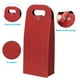 thumbnail image 3 of Uxcell 2 Botellas Bolsa de Regalo para Vino, Bolsa de Vino Reutilizable de Cuero para Botellas de Vino Portátil, Rojo-1, 3 of 5
