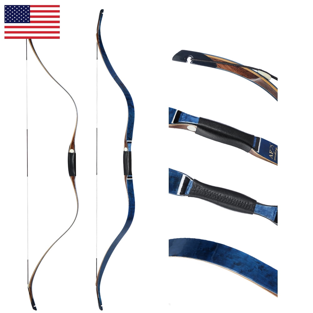 AF Archery 54in Blue Bird s Eye Tatar Traditional Recurve Bow 30lbs