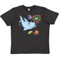 thumbnail image 3 of Inktastic Teacher Shark with School of Fish Youth T-Shirt, 3 of 5