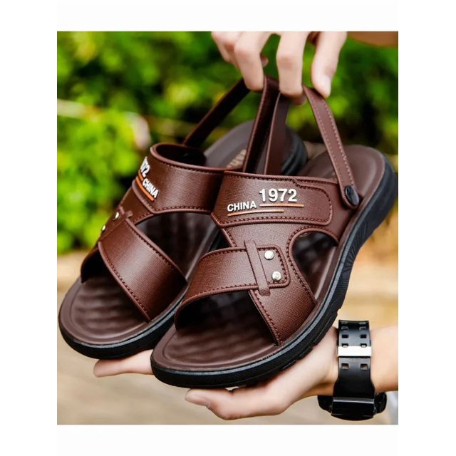 Men's Blackberry Sandals Synthetic Leather Water-Repellent Slip-On EU-43 Summer