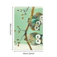 thumbnail image 2 of Shiartex Owls Branch Watercolor Indoor/Outdoor/Bathroom Front Door Mats for Home Entrance - Non-Slip Neoprene Rubber Backing - Machine Washable 24x16in, 2 of 5
