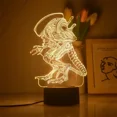 thumbnail image 3 of Lámpara LED 3D con figuras de anime, Iron Man, Spiderman, figuras de acción de Disney, lámpara LED para dormitorio de niños, juguetes, modelo de decoración, regalo para niños, 3 of 5