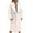 White, variant on Winter Jackets for Women, Solid Lapel Button Up Pocketed Breasted Trench Coat Long Outwear