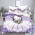 thumbnail image 1 of Hello Kitty Comforter Sets Children Bedding Set Home Twin 3-Piece Set 1 Quilt Cover Luxury 100% Polyester Modern Printed, 1 of 4