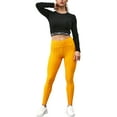 thumbnail image 2 of Doublju Women's Elastic High Waist Textured Leggings (Plus Size Available), 2 of 4