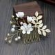 thumbnail image 2 of Set Peineta Blanco 4 Piezas De Peine De Pelo De Moda Hecho A Mano Para Boda Jormftte WRLF-373-6, 2 of 7