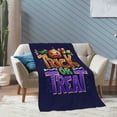 thumbnail image 4 of XMXT Flannel Warm Throw Blanket, Trick or Treat Cartoon Print Bedroom Decor Blankets for Bed Couch Living Room, 50 x 70 inches, 4 of 9