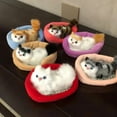 thumbnail image 2 of Simulation Mini Cat Cute Plush Cats with Sound Children Birthday Gifts Creative Imitation Cat Toys Ornaments Home Decoration, 2 of 10