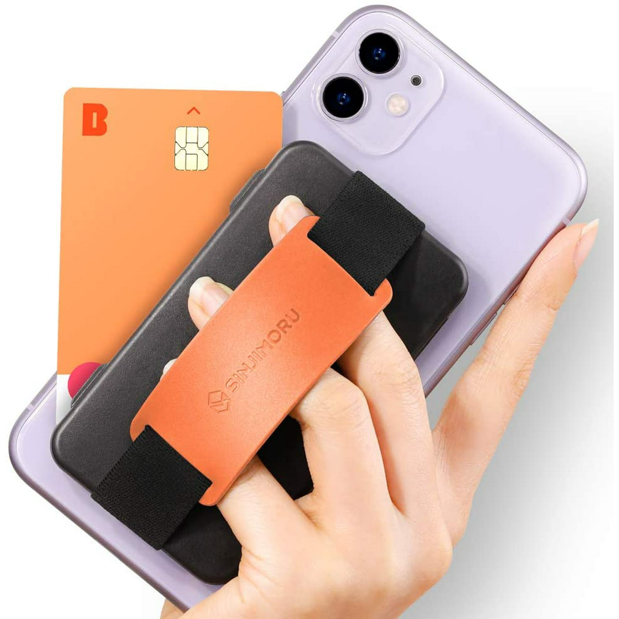 Sinjimoru Cell Phone Card Holder Wallet Case, Phone Strap Credit