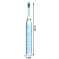 thumbnail image 4 of Home Gifts Matoen Electric Toothbrush, with 6 Brush Heads, 5 Cleaning Modes,Smart 20-speed Timer Electric Toothbrush IPX7 - Blue, 4 of 8
