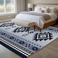 thumbnail image 4 of 8x10 Area Rugs for Living Room, Navy Blue Boho Non Slip Area Rugs for Kitchen Bedroom Entryway, Southwestern Geometric Vintage Abstract Art Washable Carpet Runner Rug Floor Mats for Bedroom, 4 of 9