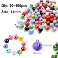 thumbnail image 2 of 100pcs~10pcs DIY Handmade Crafts Xmas New Year Ornament Gift Mix Colors Loose Beads Small Jingle Bells Christmas Decoration Gift, 2 of 5