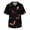 Light Brown, variant on Men's Halloween Scrub Tops V-Neck Short Sleeve Bat Pattern Print Work Tunic with Chest Pocket and Front Pockets Pullover Medical Uniform Black L