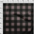 thumbnail image 2 of oneOone Cotton Jersey Dusty Brown Fabric Gingham Check Craft Projects Decor Fabric Printed By The Yard 58 Inches Wide, 2 of 4