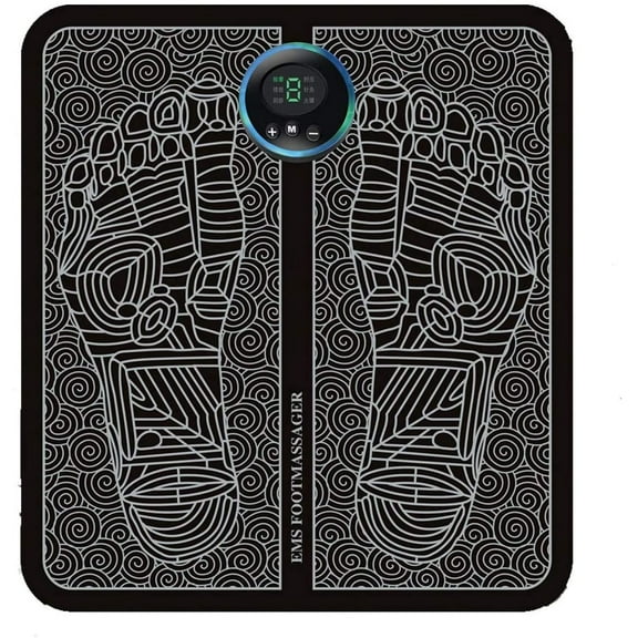 EMS Foot Massager USB Rechargeable Electric Foot Stimulator Massager,6 Modes 9 Intensity,Improves Circulation,Relax Stiffness Muscles Relieve Feet and Legs Pain