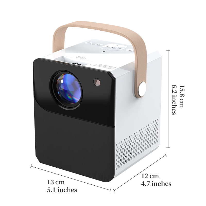 Mini Projector with WiFi and Bluetooth,  Keystone, Short Throw Full HD 1080P Supported, Portable Outdoor/Indoor Use