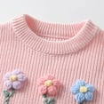 thumbnail image 6 of Zshosam Sweater for Toddler Girl Girls Pullover Sweaters Kids Long Sleeve Sweaters Casual Crew Neck Tops Size 1T 2T,(Pink 1-2 Years), 6 of 9