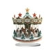 thumbnail image 2 of Adorno navideño acrílico de pie | Diseño multicolor de árbol de Navidad y carrusel | Decoración ligera de escritorio | Regalo navideño para la repisa de la oficina en casa, 2 of 6