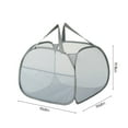 thumbnail image 3 of Vadktai Sturdy Mesh Laundry Hamper Basket Bag, Pop up Basket with Side Pocket for Laundry Room, Bathroom, Kids Room, College Dorm or Travel, 3 of 9