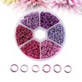 thumbnail image 4 of Miangastore Purple Aluminum Jump Rings for DIY Jewelry Making Wide Application Easy to Use 6mm, 4 of 8