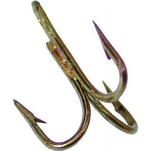 Mustad 3551-BR-14-25 Classic Treble Hook Size 14 Standard Shank