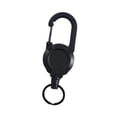 thumbnail image 1 of Almencla Porte-Clés Rétractable 23.6 Pouces Porte-Badge en Acier pour Randonnée Pêche Noir, 1 of 8