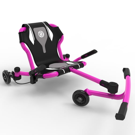 EzyRoller: Drifter X - Pink - Ride-On Scooter, Cambering Motion, Pedal Free Cart, Hand Brakes, Extendable Frame, 154lb Capacity, Adults & Kids Ages 6
