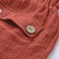 thumbnail image 5 of Shorts for Women 2026 Summer Cotton Linen Elastic Waist Wide Straight Leg Casual Beach Shorts with Pockets, 5 of 9