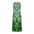 thumbnail image 4 of Casual Dresses for Women Elegant Casual Vintage Printed Long Dress with Wide Pockets Loose Sleeveless Round Neck Maxi Dresses Beach Tank Dress Plus Size Summer Ladies T Shirt Dresses, 4 of 5