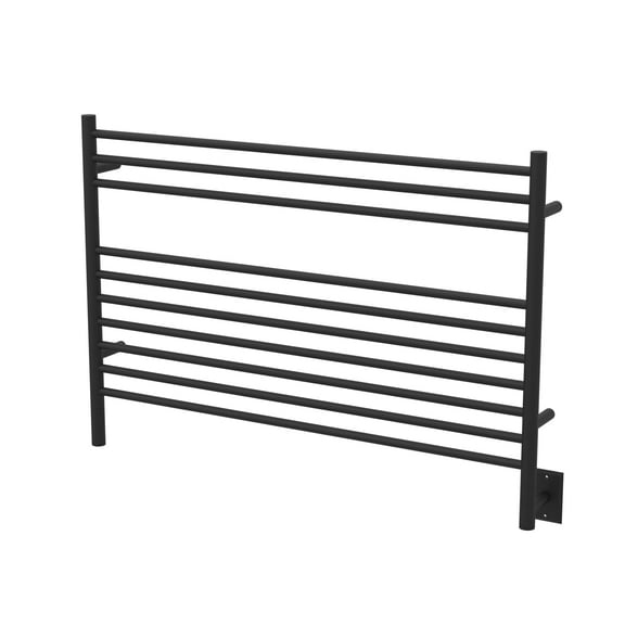 Amba Products LSMB Jeeves L Straight Towel Warmer, Matte Black