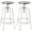 Silver, variant on Brage Living Atlas Industrial Bar Stools Set of 2, Adjustable Swivel Four Legged Round Metal Barstools, Backless Counter Height Bar Chairs for Kitchen Dining Pub Cafe (Gold)