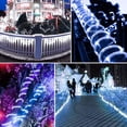 thumbnail image 6 of Morttic 40ft Solar String Lights 100 LED Christmas Waterproof Tube Fairy Lights with 8 Lighting Modes for Wedding Party Garden Decoration, White, 6 of 8