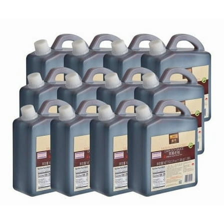 Lee Kum Kee Kum Chun Mushroom Flavored Dark Soy Sauce - 1.88L, 12/Case