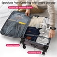 thumbnail image 6 of New York Xpress 2-Piece Softside Expandable Spinner Luggage Set, 22" Carry-on and 28" Checked with TSA Lock, Grey - WD8817, 6 of 9