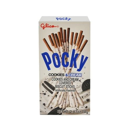 Glico Pocky Cookies and Cream Covered Biscuit Sticks, 2.47 oz Walmart