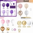 thumbnail image 3 of 60Pcs Pink Gold Confetti Latex Balloons Kit, 12 Inch Pink White Gold Helium Balloons Party Supplies for Confession Proposal Wedding Girl Birthday Baby Shower Party Decoration, 3 of 3
