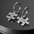 thumbnail image 4 of ALYLY Valentine's Day His and Hers Puzzle Piece Pendant Necklace KeyChain Set Personalized Couples Stamped Chain Keyring, 4 of 4