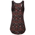thumbnail image 2 of FashionOutfit Women's Printed Chiffon Scoop Neck High Low Racerback Tank, 2 of 3