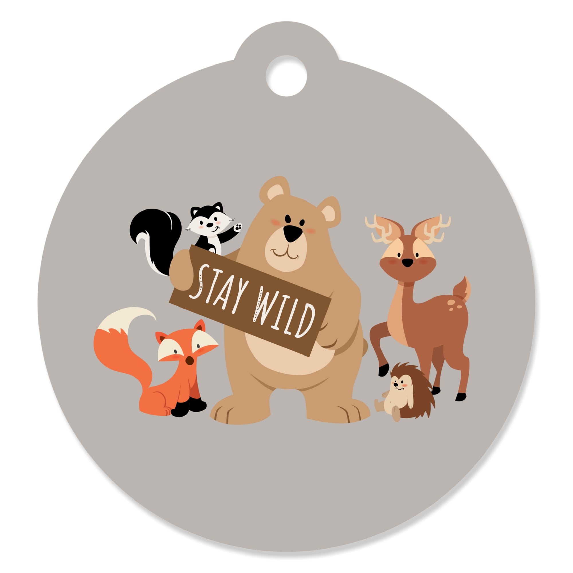 Vintage Style Forest Animals Gift Tags Inspirational Bundle Set of 3 