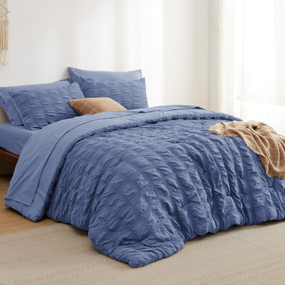 Juego de Ropa de Cama Bedsure Completo de 7 Piezas con Diseño a Cuadros
