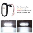 thumbnail image 4 of NPAUTO 4Pcs 6" Oval LED Trailer Lights 24 White LED Reverse Backup Lights Waterproof Trailer Stop Turn Tail Light for RV Trucks, 4 of 4