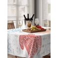 thumbnail image 6 of Orange Red Blue Coastal Nautical Table Cloth, Beach Sea Turtle Ocean Coral Starfish Waterproof Tablecloth for Rectangle Tables, Washable Fabric Table Cover for Restaurant Kitchen Dining 60"x102", 6 of 6
