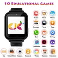 thumbnail image 3 of SHANNA Kids Smart Watch 39 mm Black Aluminum Alloy with Black Band, 3 of 9